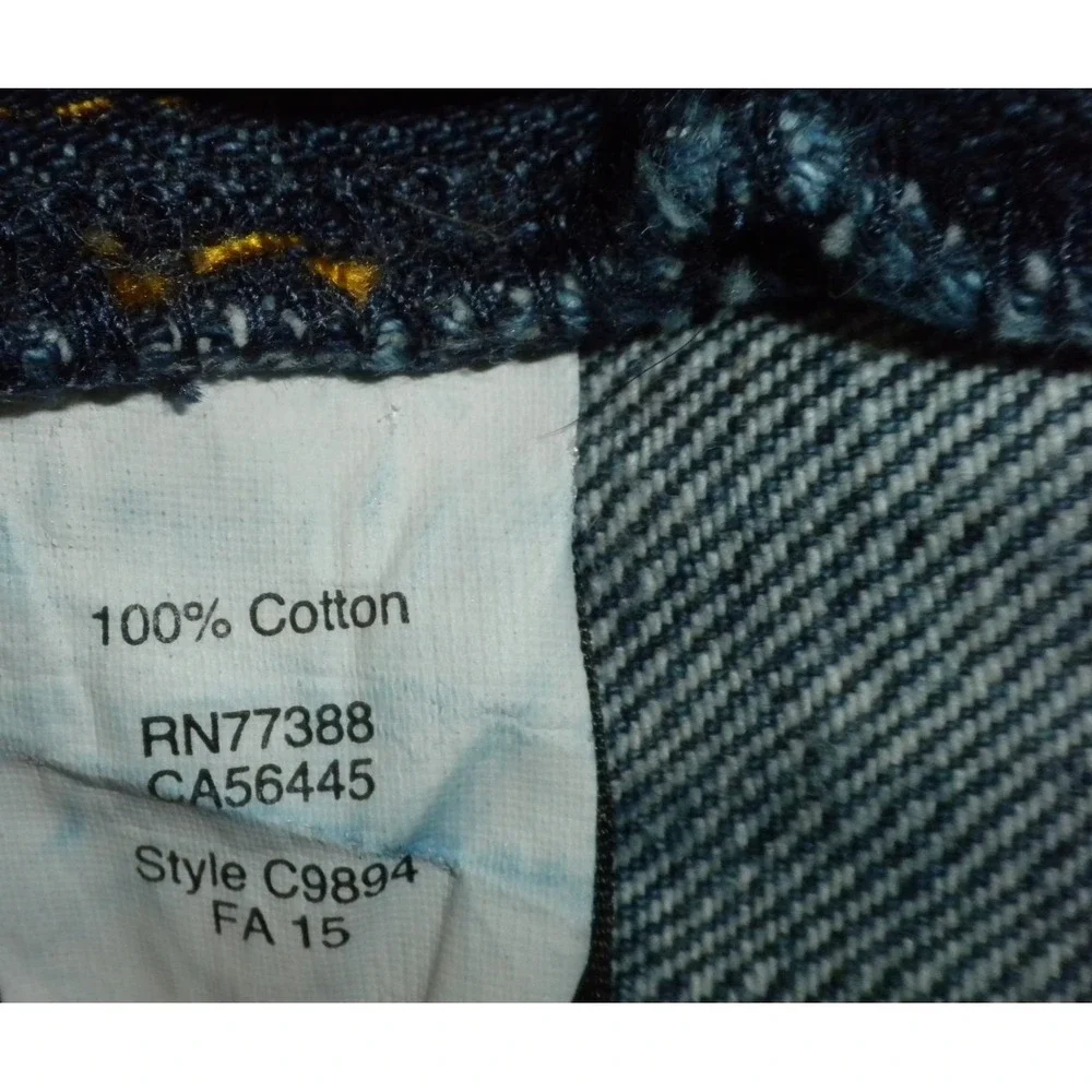 J Crew‎ Jeans 31x32 Blue Denim The Driggs Slim Fit Straight Leg Mid Wash C9894